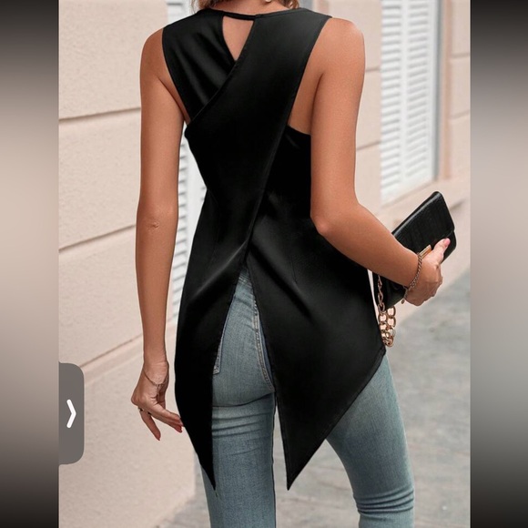 Boho brown crisscross back tank top - Picture 13 of 16